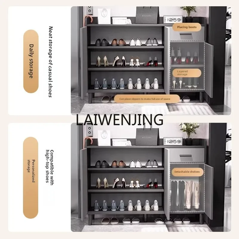 HLZ new 2024 entrance cabinet large capacity economical corridor simple shoe rack