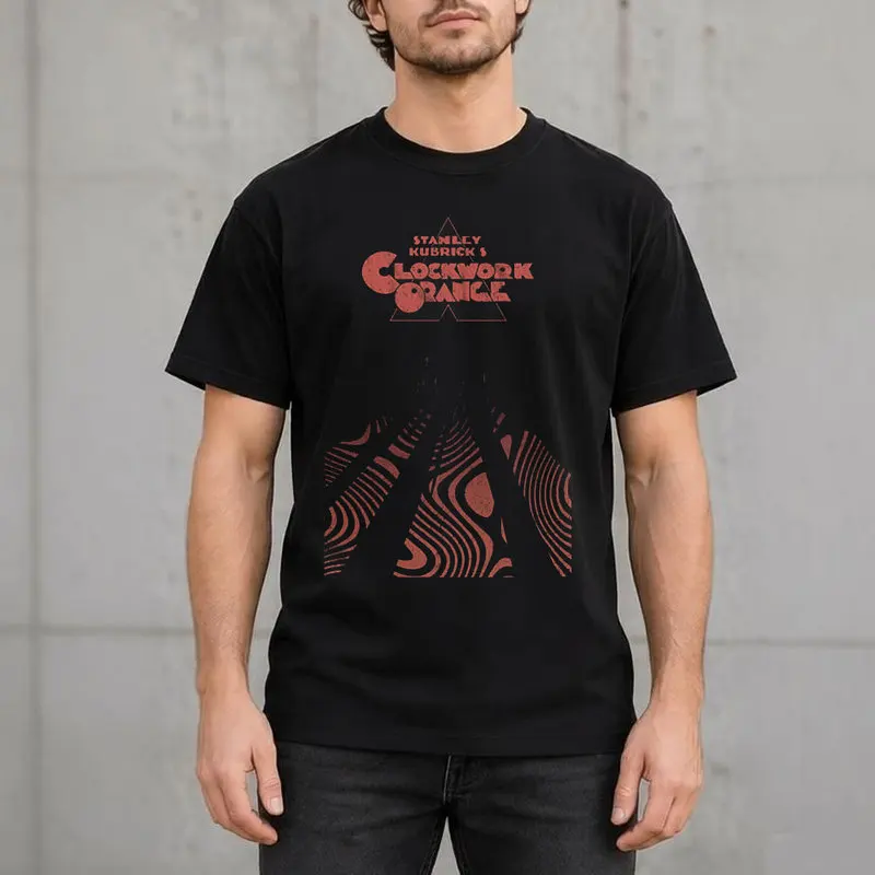 A Clockwork Orange Alex DeLarge T Shirt Vintage Movie Graphic Tee Stanley Kubrick 1970's Film Retro Short Sleeve Unisex Top