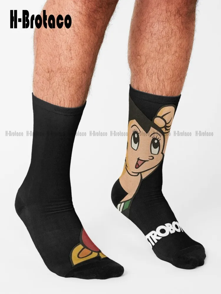 Vintage Astroboy Anime Robot Show Astro Boy Space Art Childhood Cartoon Manga Essential Socks Women Workout Sockss Ladies Sports