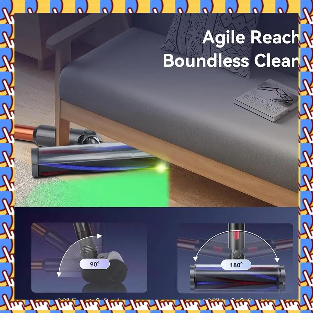 

A20M для пылесоса Dyson V7 V8 V10 V11 V15, насадка для пола, щетка со светодиодной подсветкой, освещает пыль для твердых полов