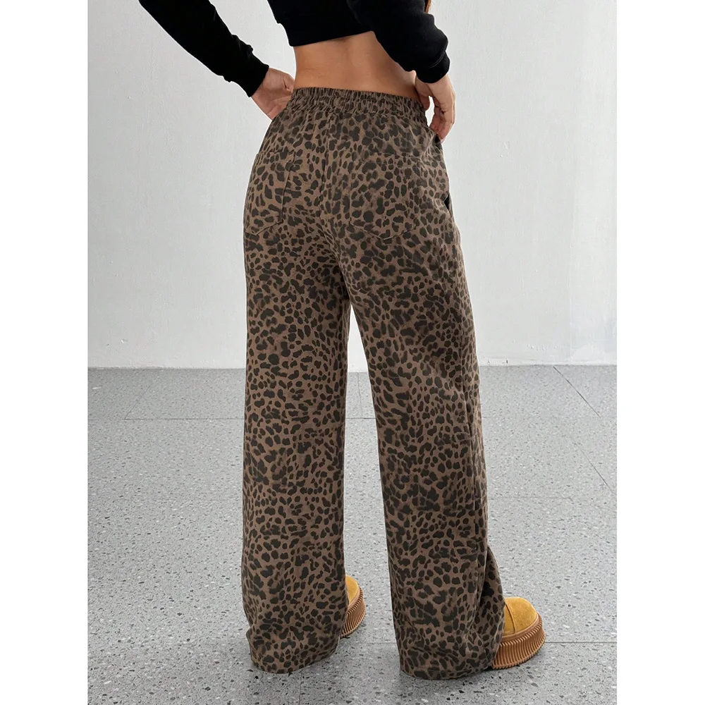 Pantaloni da donna Y2K Pantaloni da donna Pantaloni casual Pantaloni larghi da donna Pantaloni lunghi versatili Pantaloni larghi Pantaloni elastici da donna