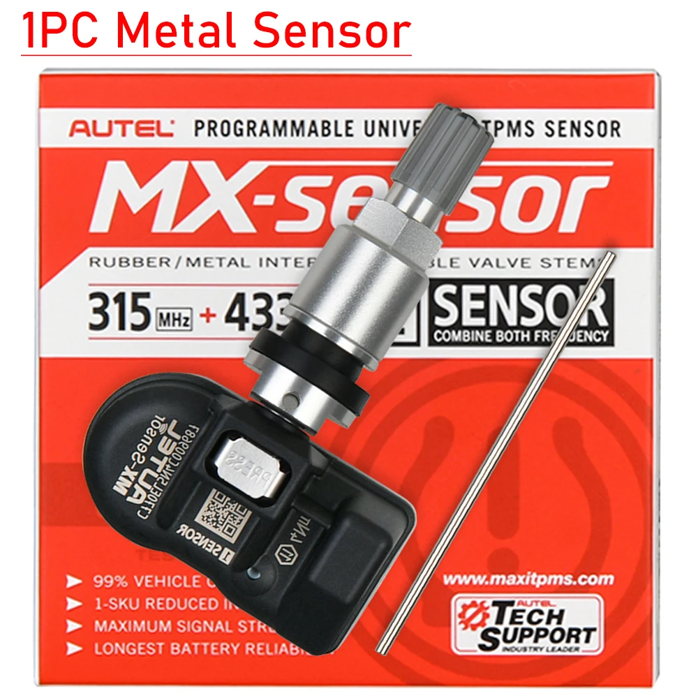 Autel 2in1MX Sensor 433MHZ+315 MHZ Mx-Sensor TPMS Tire Repair Tool Automotive Accessory For MaxiTPMS TS501 TS508 TS508WF ITS600