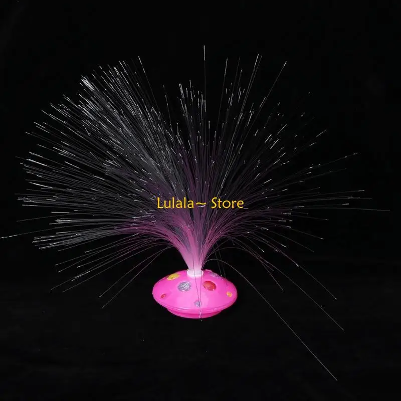 Luz fibra óptica Y4QA, lámpara LED colorida para fiesta, batería nocturna, decoración del hogar, boda