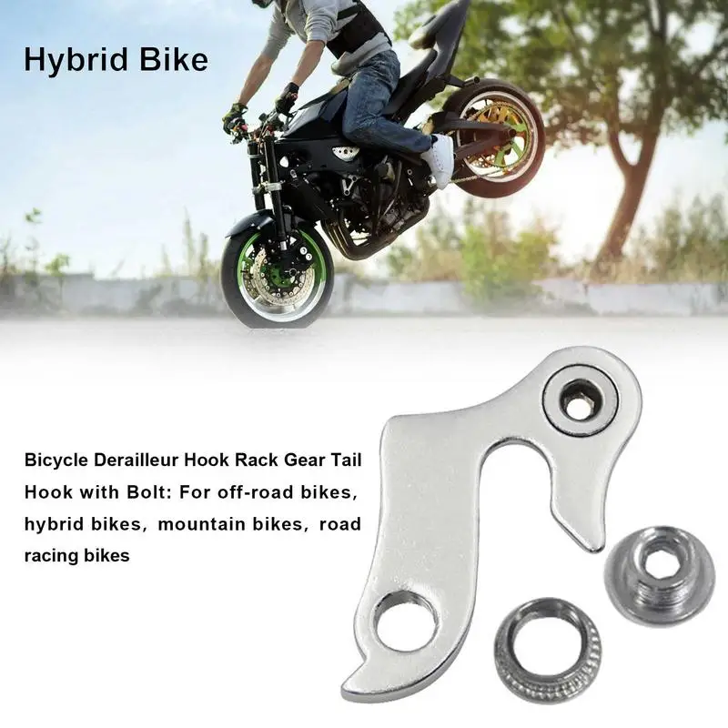 Bicycle Tail Hook Bike Rear Tail Hanger Bicycle Bike Derailleur Hanger Frame Gear Tail Hook Racing Cycling Accessories 1Pc