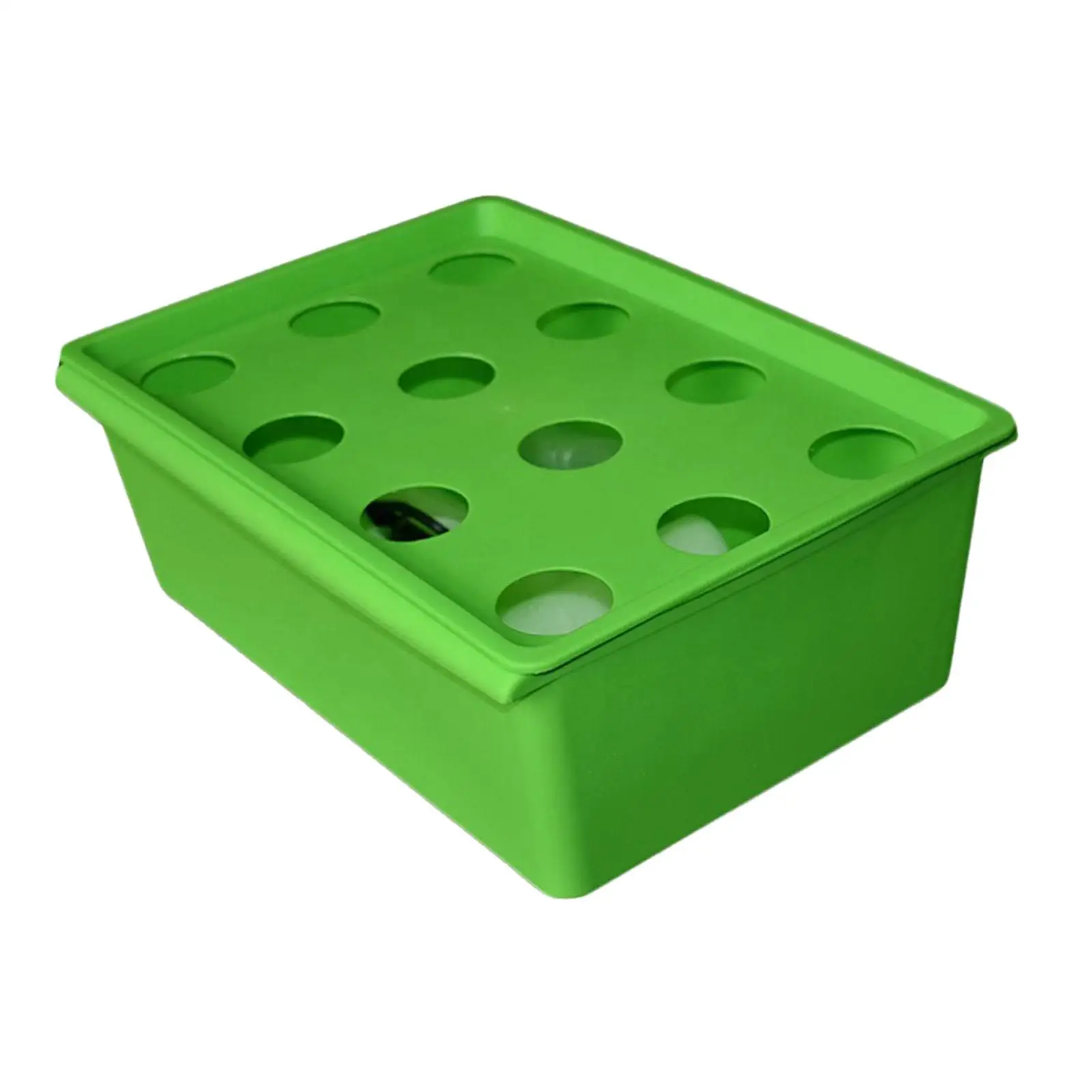 Hydroponic System Growing Box 12 Holes Hydroponic System Planter Hydroponics Grower Box for Vegetables Indoor Cultivating Home