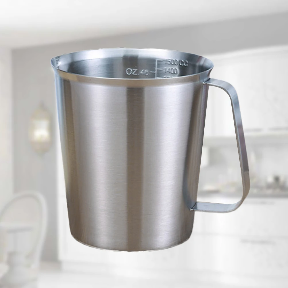 

304 Stainless Steel Measuring Cup 2000Ml High Capacity Coffee Milk Tea Cup With Scales Baking Tool Rustproof For Home