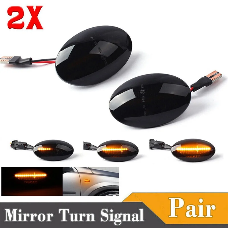 2Pcs LED Dynamic Side Marker Lights Turn Signal Blinker Lamps for Opel Corsa B Corsa C Astra F Combo B Combo C