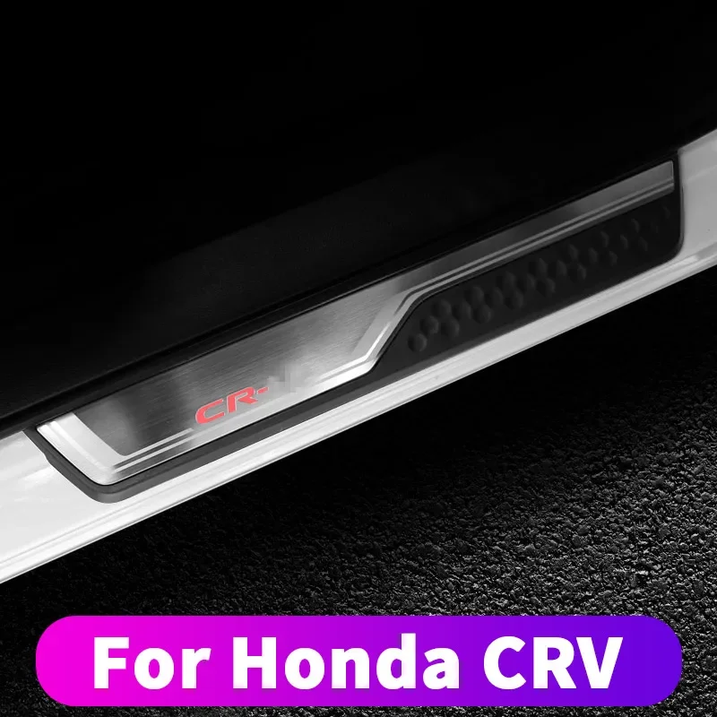 For Honda CR-V CRV 2017 2018 2019 2020 Car interior sill protection strip Anti-scratch welcome pedal Car interior accessories