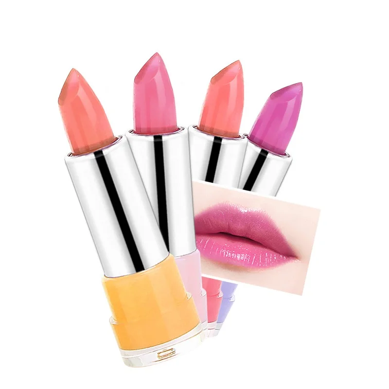 24Pcs/Lot Jelly Lipstick Temperature Color Changing Lip Blam Transparent Moisturizing Lip Stick Makeup Cosmetics Wholesale