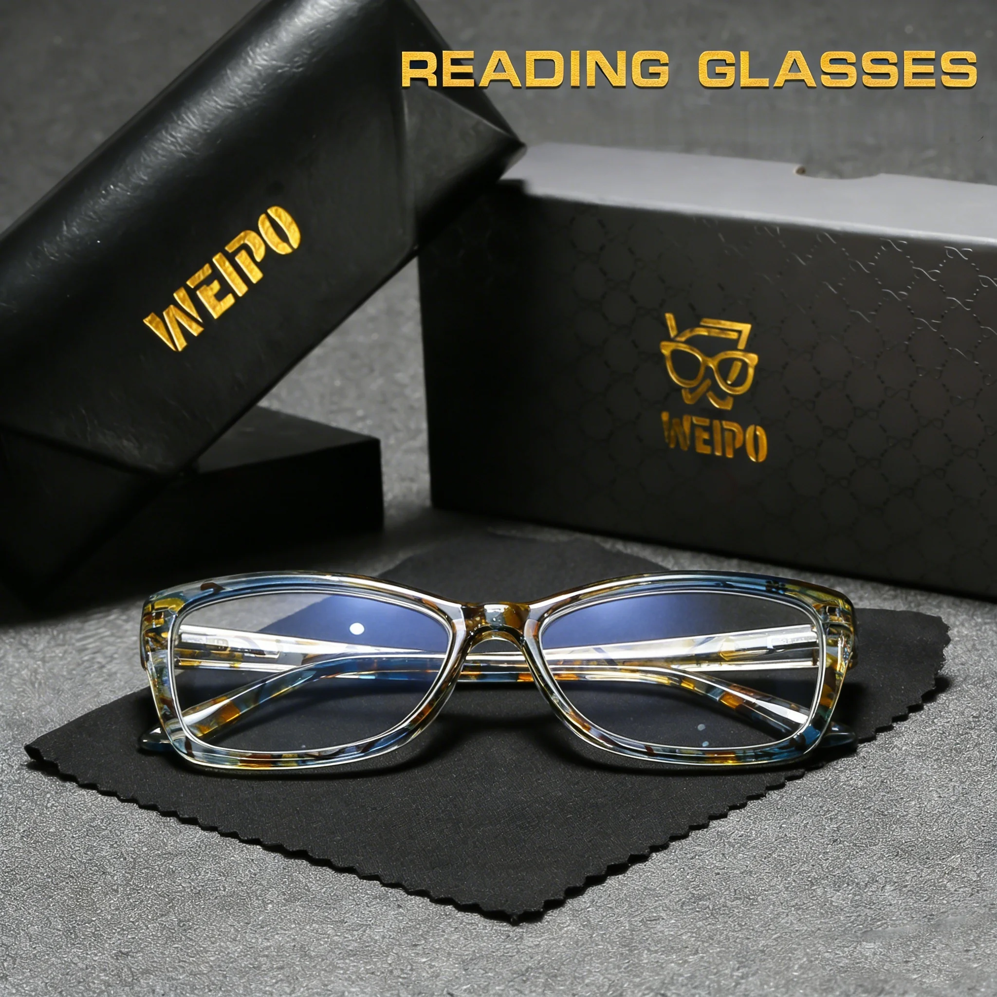Anti-Blue Anti-Blue Light Ladies Cat Eye Reading Glasses Fashion Printing Presbyopia Eyeglasses Glassware With Degree +10 to 4.0 - Aliexpress Deal