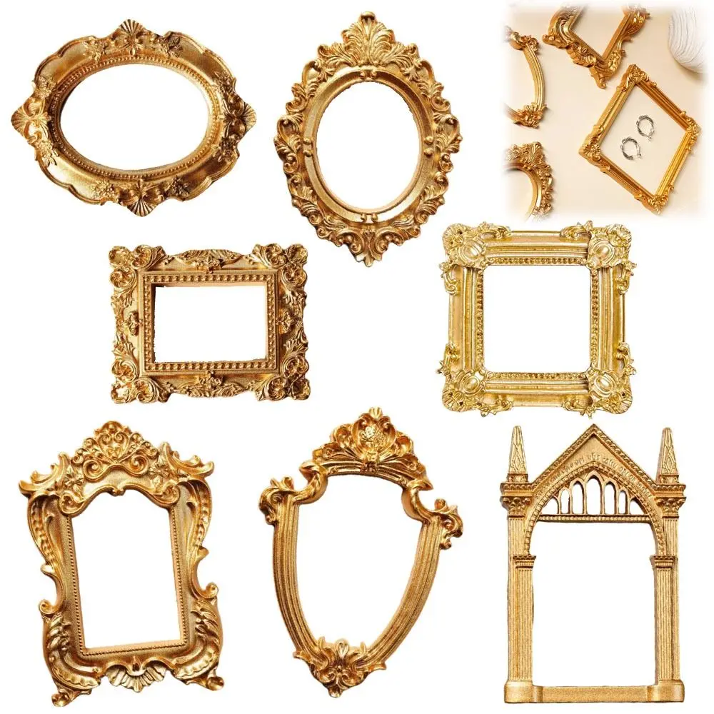 Cadre vintage doré DIY pour boîte à souvenirs, cadres 3D pour affichage de photos de mariage, cadeaux