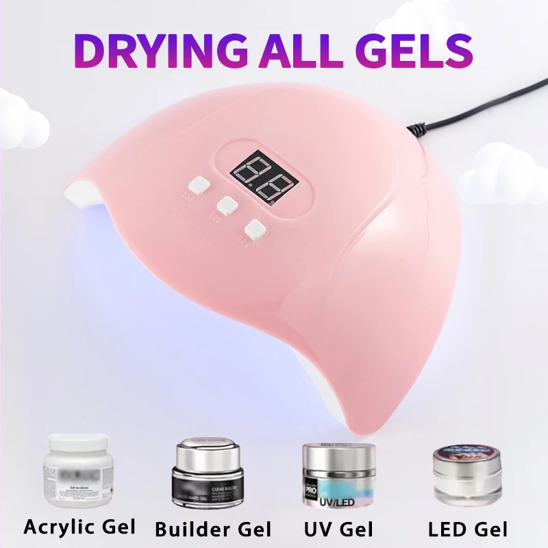 Hot Nail Dryer Machine Portable USB Cable Home Use Nail Lamp For Drying Curing Nails Varnish with 18pcs Beads UV LED Lamp