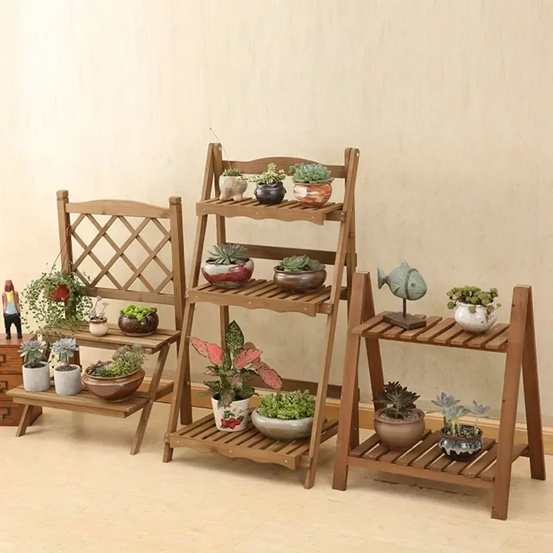 収納ディスプレイプラントスタンド屋内木製アンティークウィンドウプラントスタンドフラワーミニポルタヴァソペルピアンテガーデン家具セット