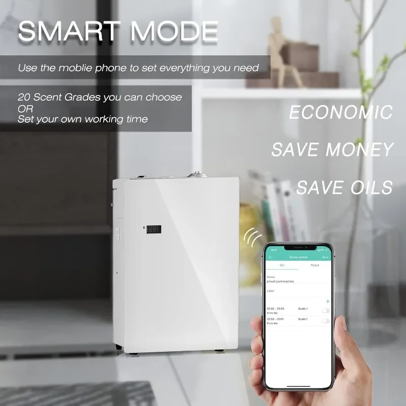 JCLOUD Smart Scent Air Machine Pro для дома, диффузор аромата HVAC для эфирных масел 500 мл с технологией холодного воздуха