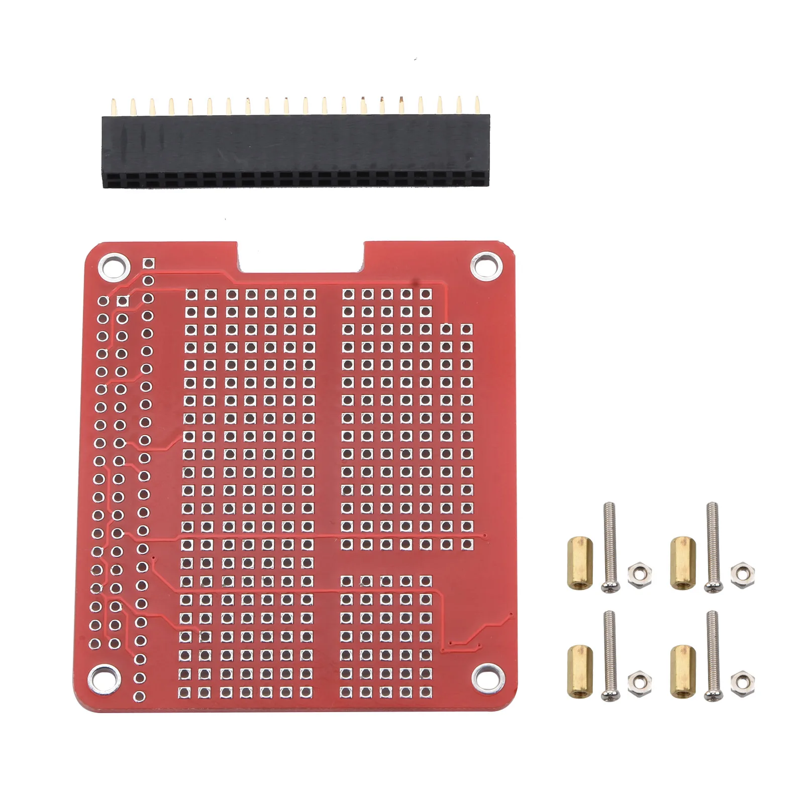 40-Pin GPIO Extend DIY Extension Board DIY Proto HAT Shield für Raspberry Pi 3B/3B+/4B für Orange Pi usw.