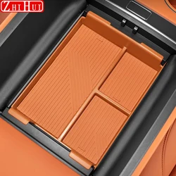 For Li Lixiang L6 L7 2024 Restyling Car Styling Under Center Console Organizer Storage Armrest Storage Box Auto Accessories