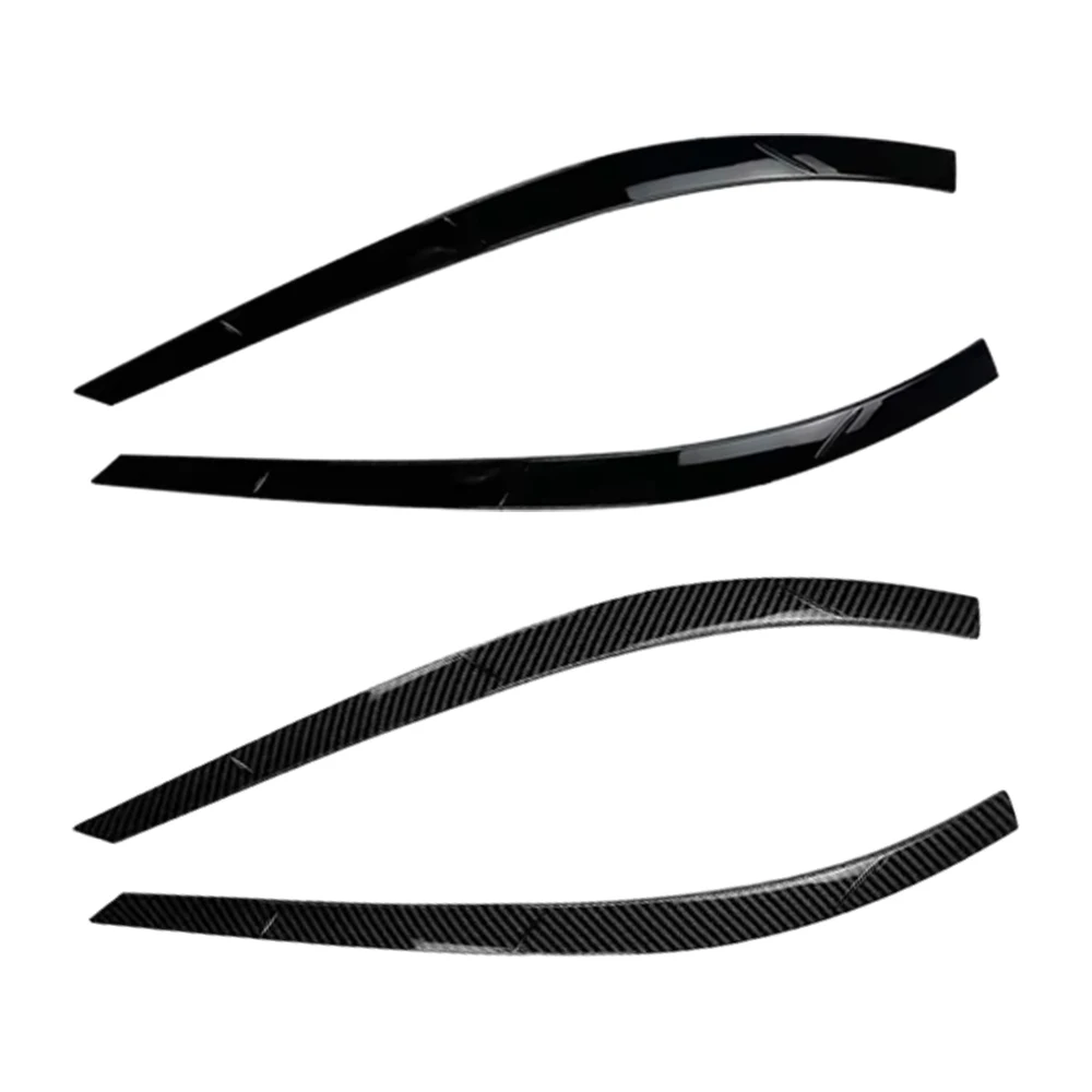 

Front Headlight Eyebrow Cover Trim ABS Carbon Fiber For Volkswagen VW Tiguan MK1 2011 2012 2013 2014 2015 2016 Eyelids Brows