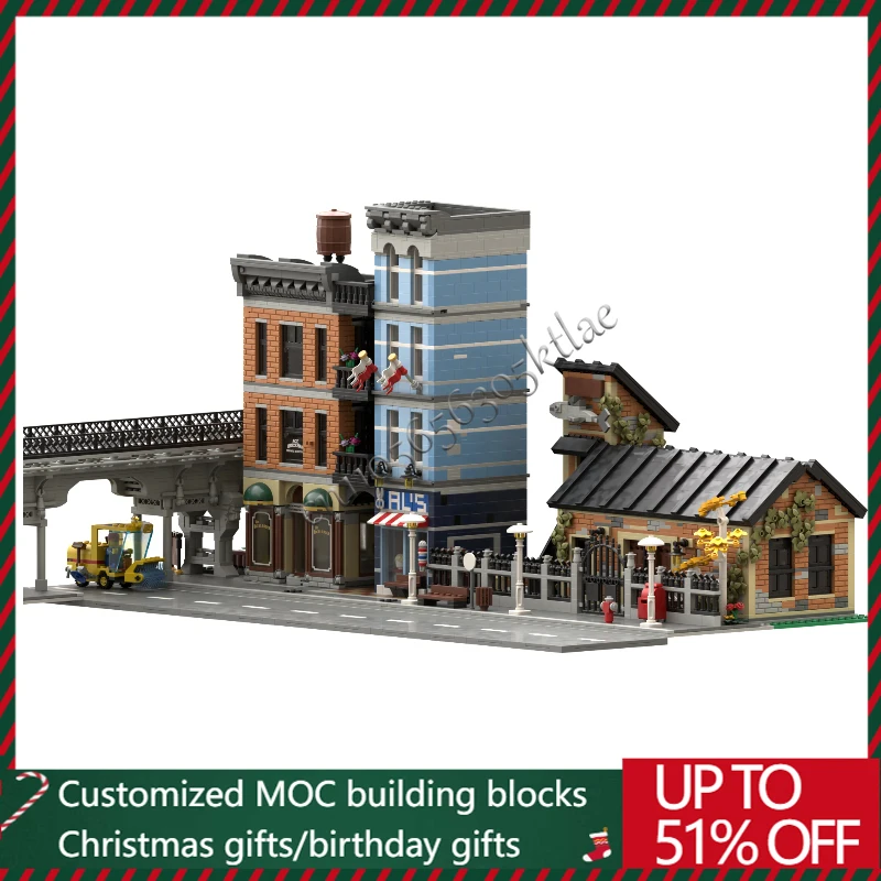 2763 PCS MOC Kreative Die Mittelalterlichen Dosen Fisch Fabrik Modulare Bausteine Modell Pädagogisches DIY Montage Spielzeug Für Jungen Geschenke