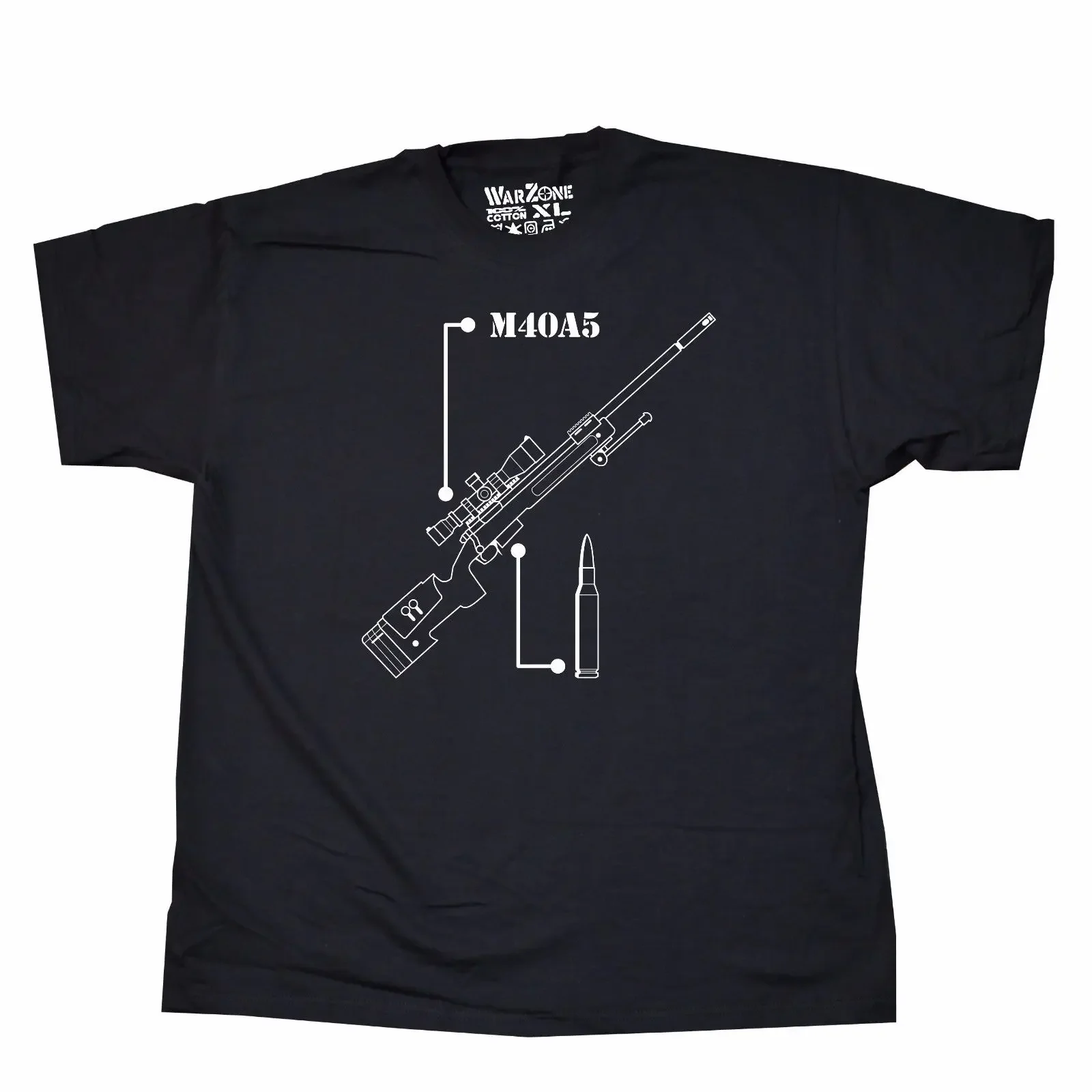 m40a5 Sniper Rifle WarZone Edition Army Green T Shirt m40 Marksman Shooter BF4