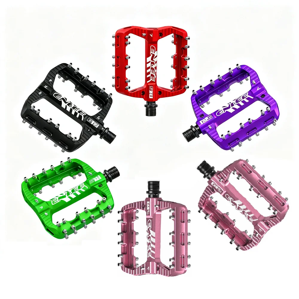 

New 1 Pair mountain bike pedal with high strength, increased width, and anti slip pedal bearing DU Peilin 28 nails