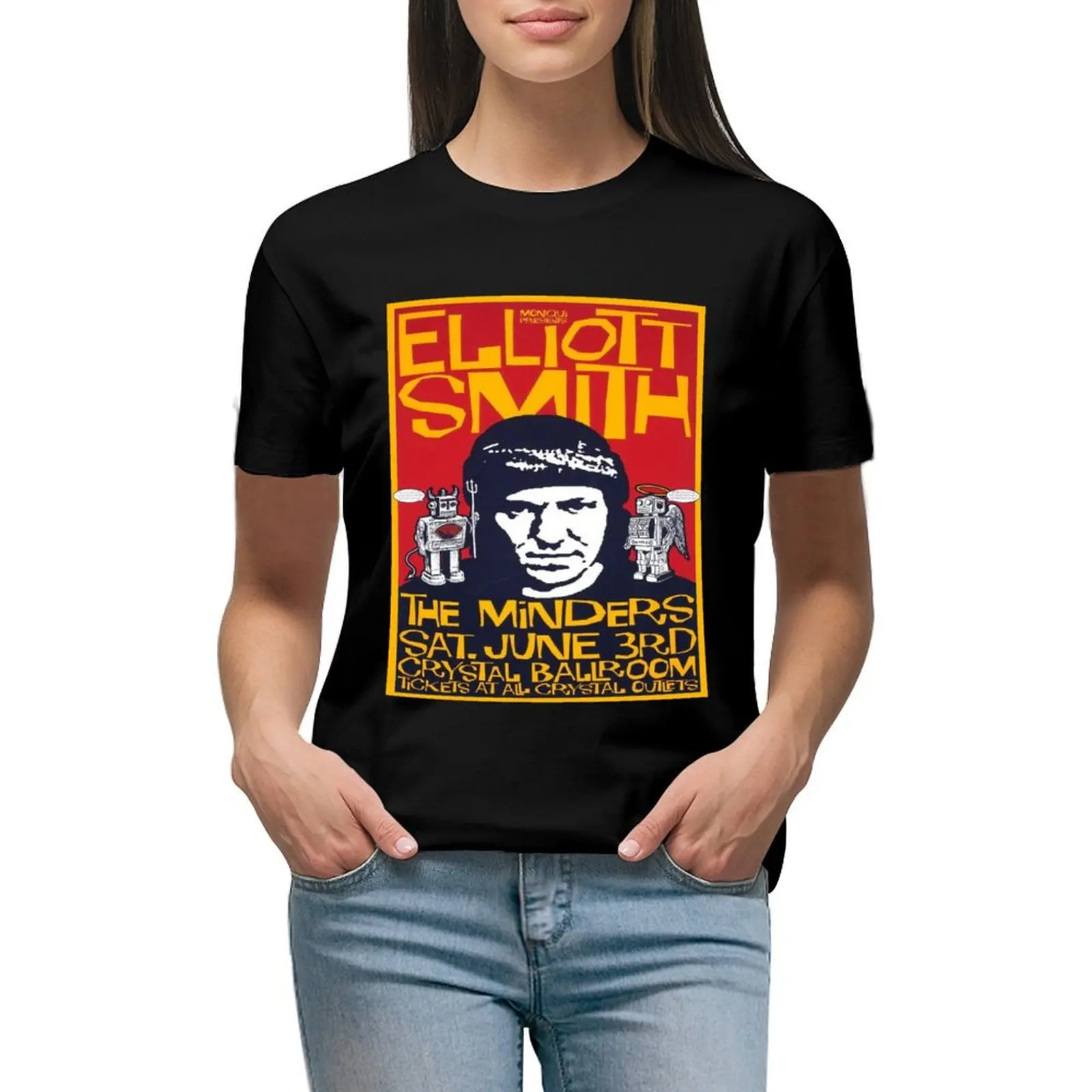 

elliott smith lover T-shirt tees summer clothes summer tops t-shirts for Women pack