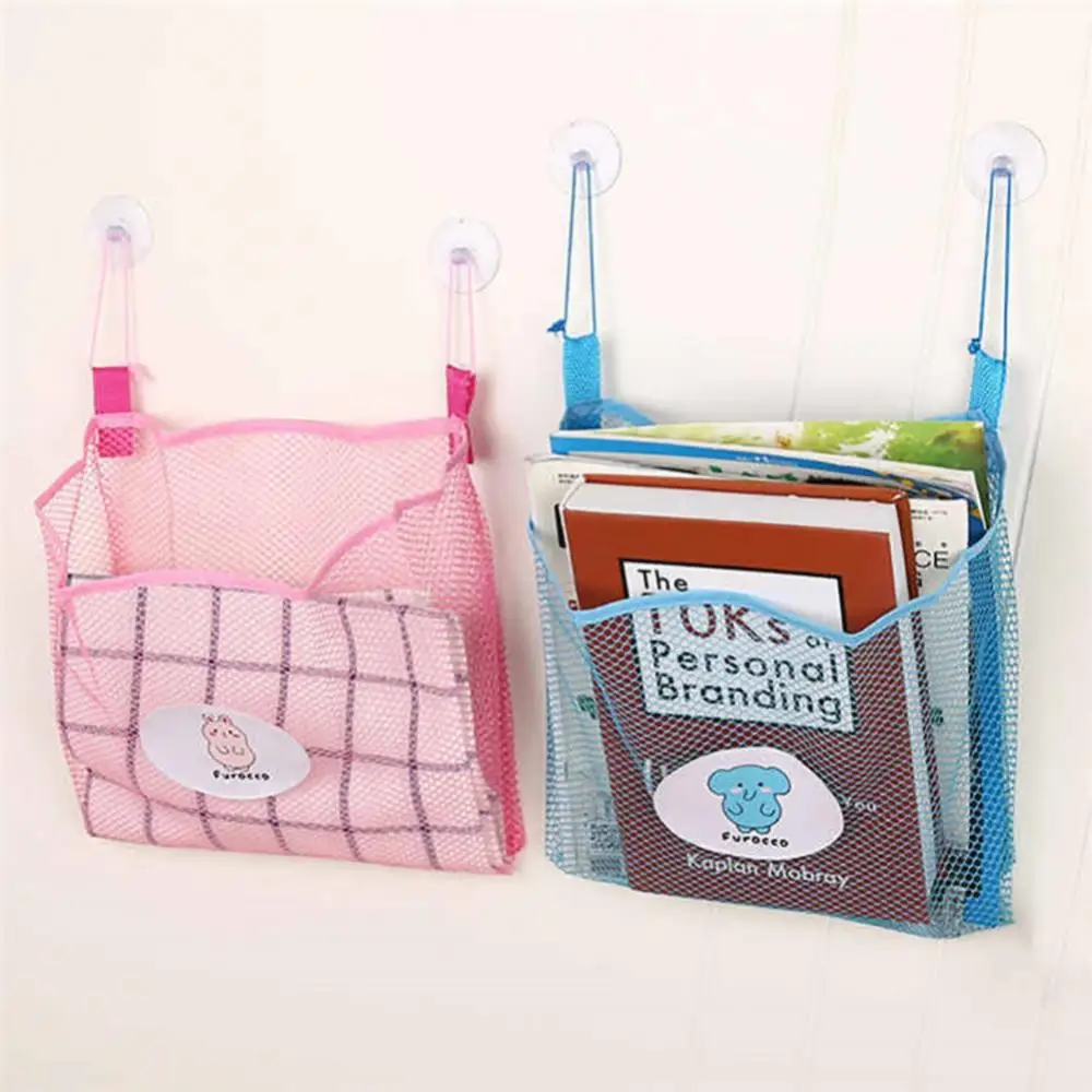 

Bathroom Organizer Net Baby Bath Time Tidy Storage Toy Suction Cup Mesh Bag Bath Bathtub Doll Organizer With Suction Cups