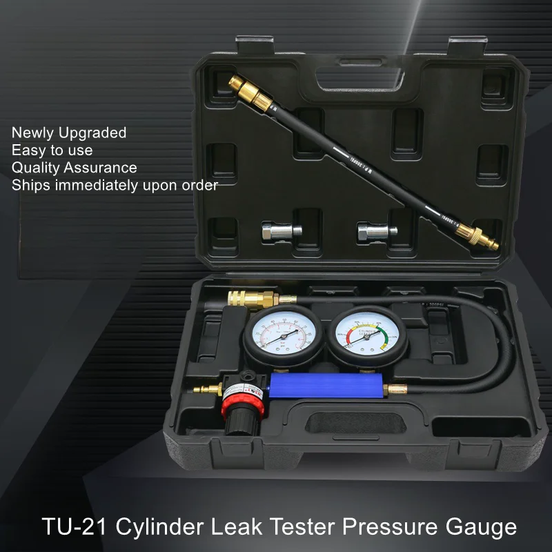 TU-21 Cylinder Leak Detector, Engine Cylinder Side Leak Tool, Leak Gauge, Automotive Tester