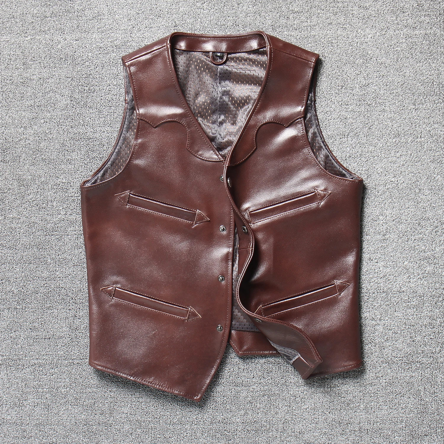 Urban Baron hommes coupe ajustée en cuir Jaet peau de vache Pure bouton unique fermeture ort Sle décontracté jeunesse Faion printemps vêtements d'extérieur