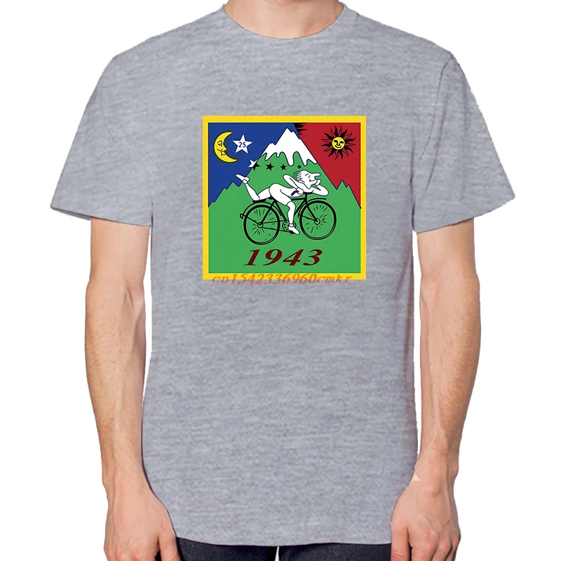 Bicycle Day Bike Trip 1943 Fashion Tees Tops Summer Cotton O-Neck New Shirts And T-Shirts Casual Unisex Streetwear Print T Shirt