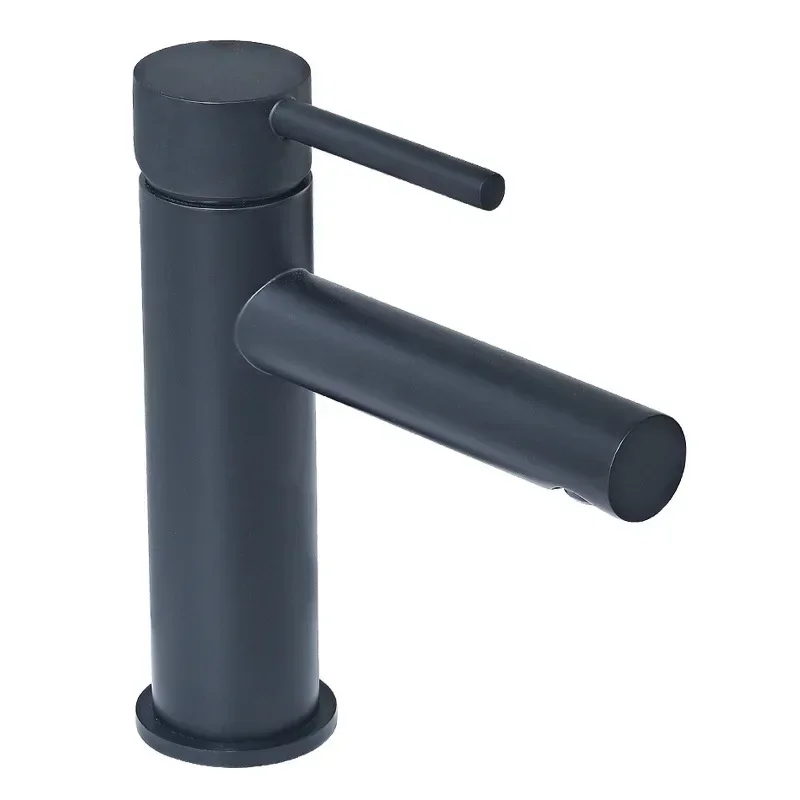 

All-copper hot and cold washbasin faucet Household Gold black simple bathroom washbasin faucet MT1031
