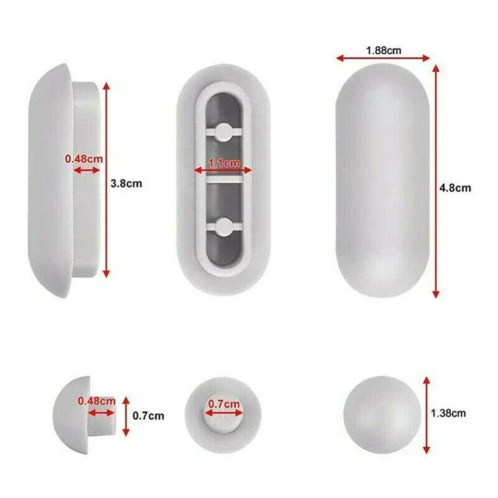 12pcs Toilet Seat Buffer Toilet Seat Bumpers Seat Top Cover Cushion Stopper gray Bathroom Accessories Gaskets