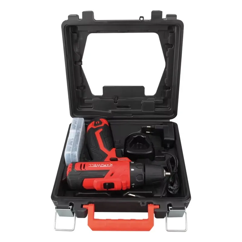 [عرض ساخن] KAFUWELL P4609A 12 فولت محرك فرشاة الحفر الكهربائية متعدد الوظائف 2 سرعات التحكم في الطاقة المنزلية المسمار اللاسلكي