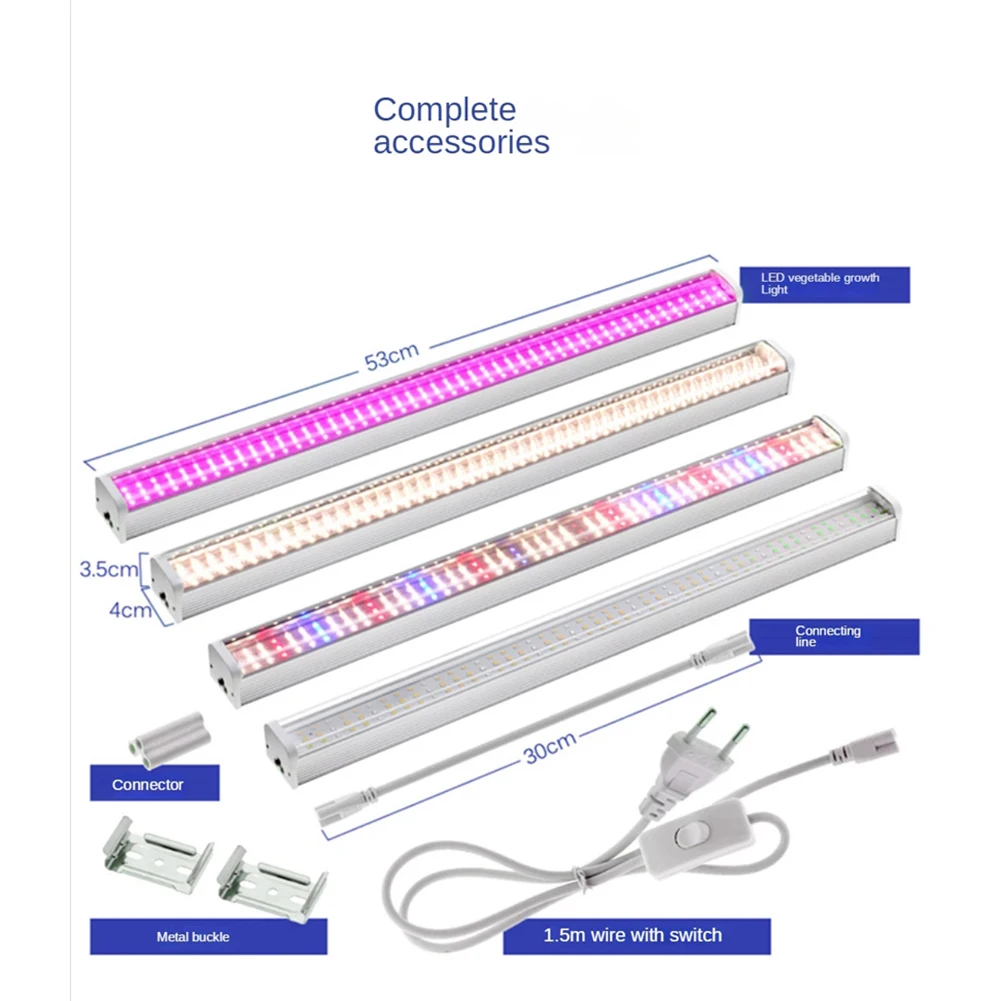 Luz LED de espectro completo T20, lámpara de crecimiento de tiras interiores para tienda de cultivo de plantas, Phyto Lamp, Bombilla de relleno de crecimiento de flores