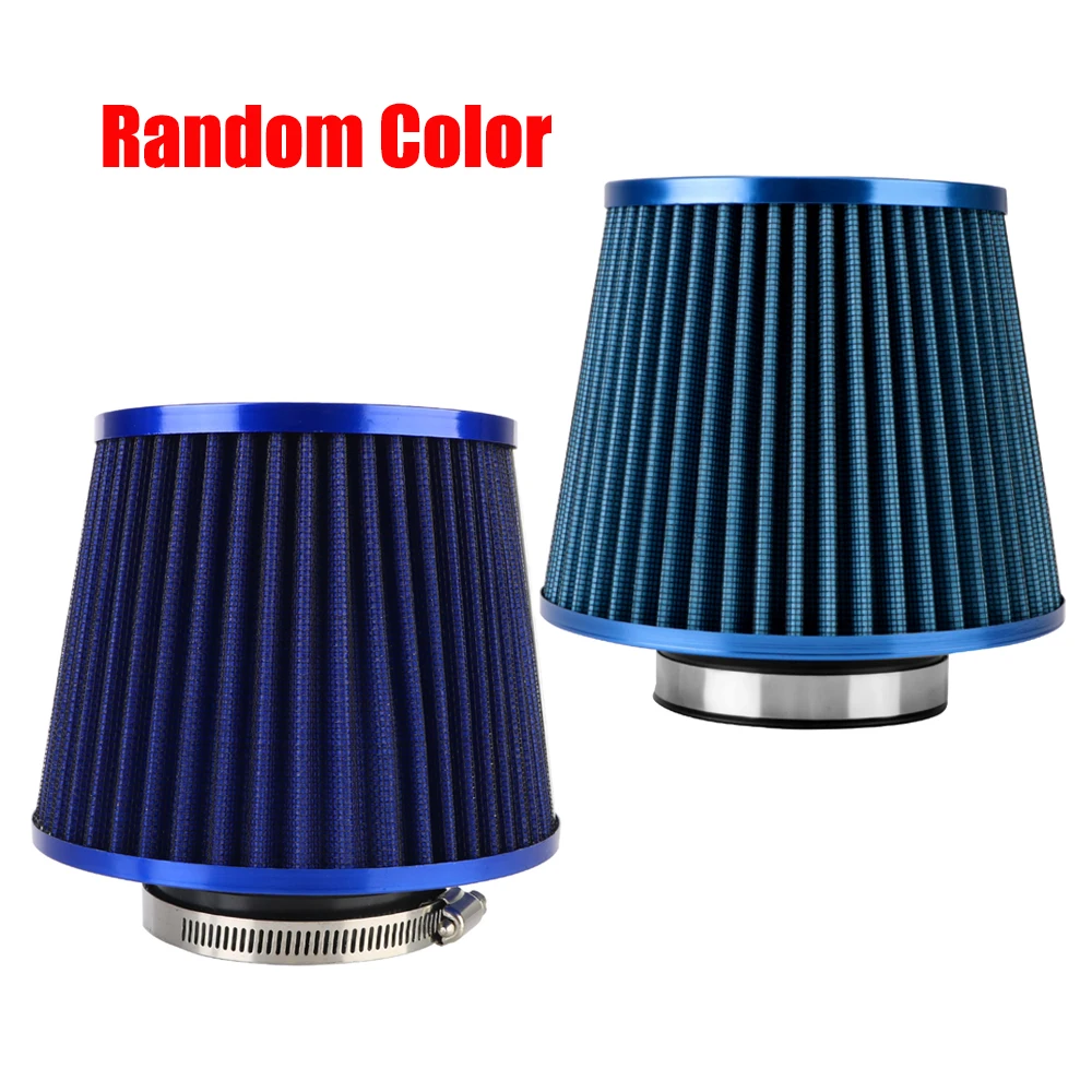 76MM 3 Inch High Flow Cold Air Intake Filter Universal Induction Kit Car Accessories Vehicles Air Filters Sport Power Mesh Cone