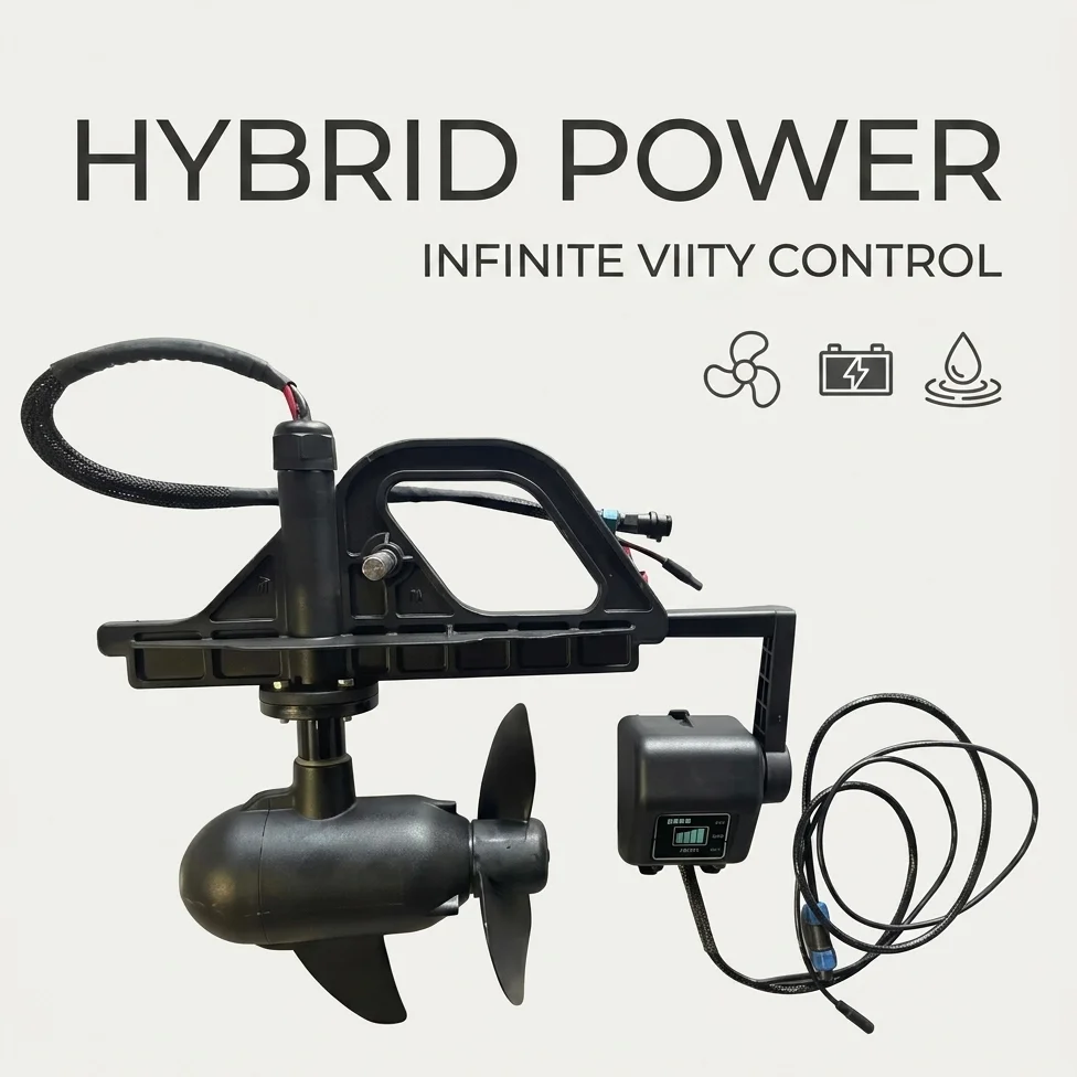 Guaranteed Aluminum Electric Outboard Motor 12V 24V Brushless Kayak Trolling Engine Variable Speeds Boat Propeller