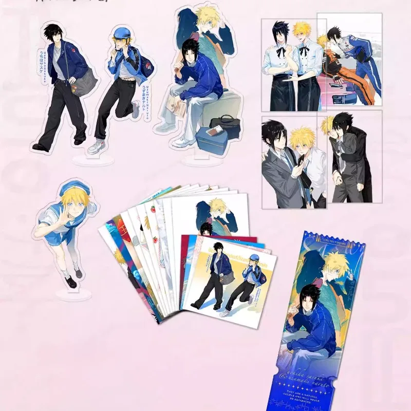 Placa de NARUTO, decoración de escritorio, Uzumaki Naruto Standee, colección de adornos, Accesorios Uchiha Sasuke, artículos de decoración de muñecos acrílicos