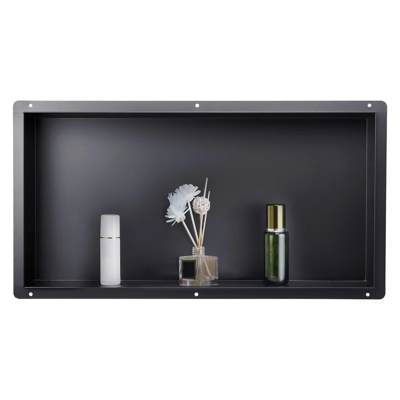 

Frameless Stainless Steel Shower Niche 13x25x4 Inch Recessed Shelf