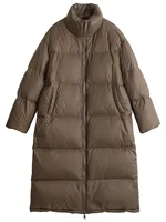 CHIC VEN Women Down Coats New Long Thick Warm Down Jackets Overcoat White Duck Down Loose Casual Jacket Autumn Winter 2023 4