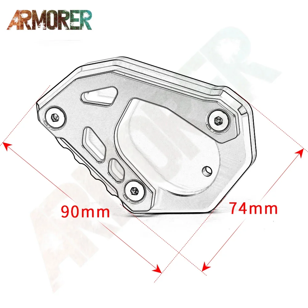 For KTM 250 ADVENTURE 250 ADV 2020 2021 2022 2023 250ADV Kickstand Side Stand Extension Enlarger Pad Motorcycle Accessories