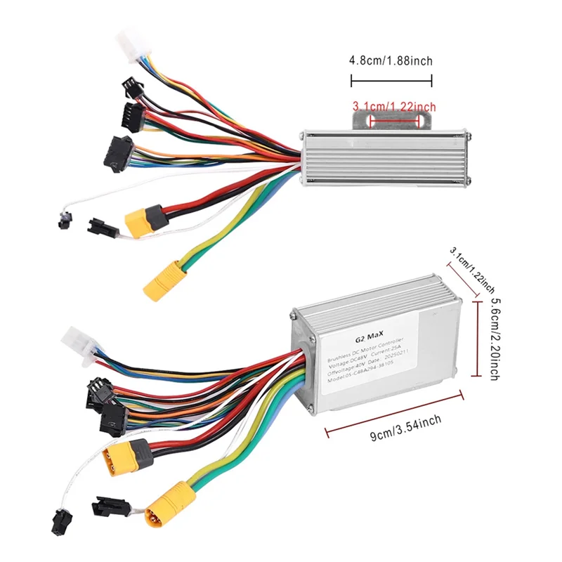 Electric Scooter Brushless DC Motor Controller For KUGOO KIRIN Kukirin G2 MAX DC48V 25A Replacement Parts