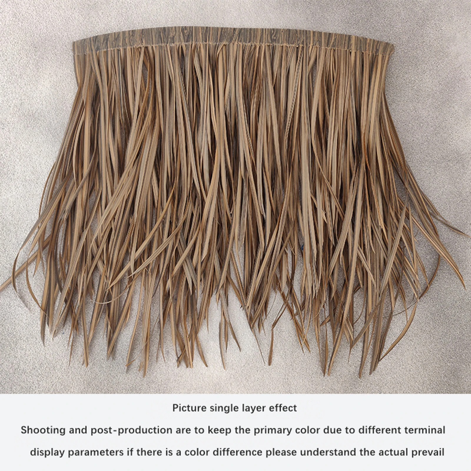 DIY Artificial Grass Thatch Roofing 47x50cm PETG Material Waterproof Realistic Decorative Multifunctional Patio Umbrella Cover