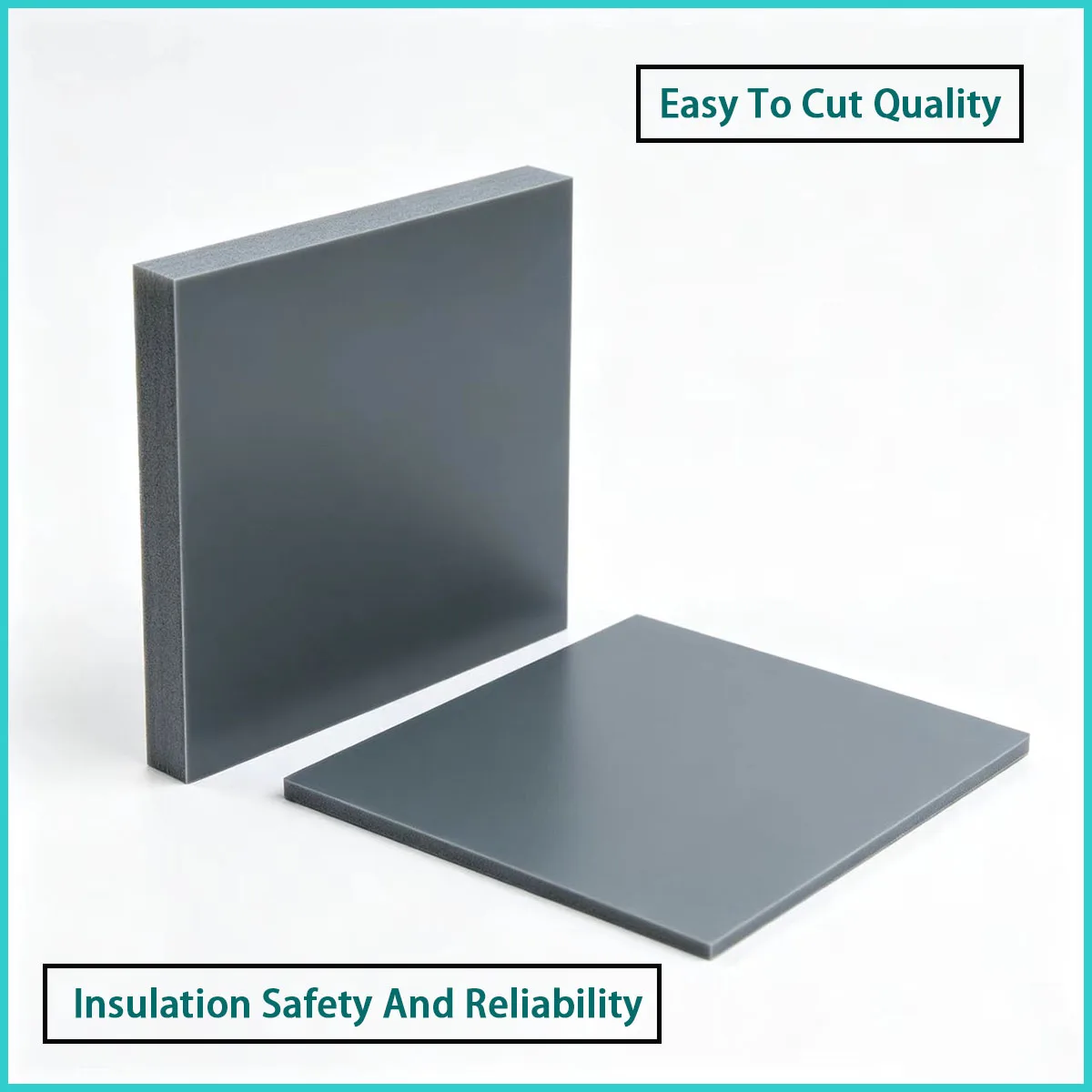 3-30mm thick dark gray PVC board used for chemical partitions, equipment partitions, etc