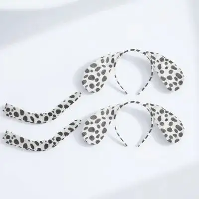 Ensemble de 2 costumes, accessoire de fête sur le thème des animaux de compagnie, Cosplay d'halloween pour adultes, cerceau pour cheveux, nœud papillon, décor de queue