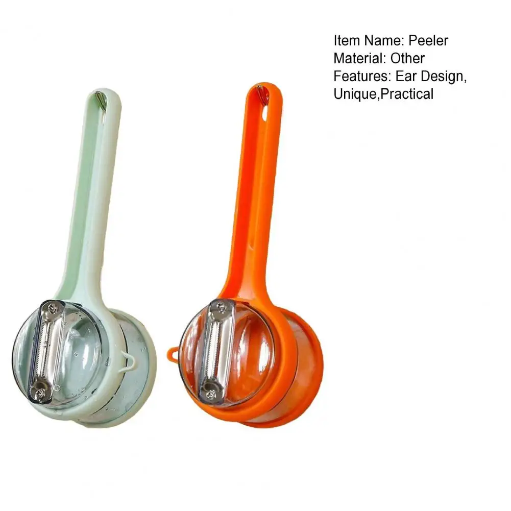Fruit Peeling Tool Stainless Steel Vegetable Peeler with Catcher Box Double-sided Multi-function Kitchen Peeling Tool Efficient