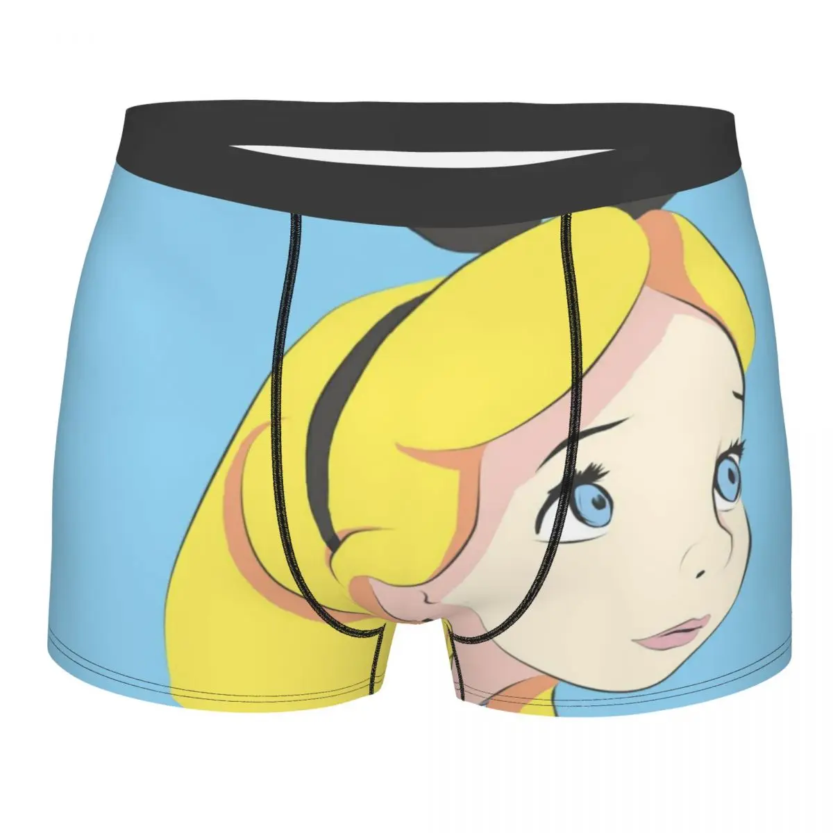 

Custom Alice In Wonderland Cartoon Boxer Shorts For Homme 3D Print Underwear Panties Briefs Stretch Underpants
