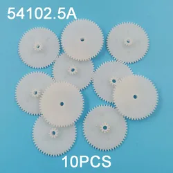54102.5A 0.5M Duplicate Gear Big 54 Teeth Diameter 28mm Small 10 Tooth OD 6mm 54T+10T POM Plastic Duplex Gears Toy Parts