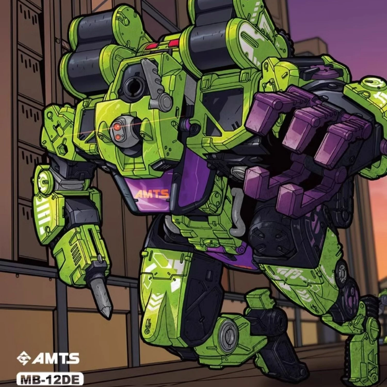 【BEASTBOX】52TOYS LANDBREAKER MB-12DE Elite Transformujący się Mech Model do Składania Figurka Ozdobna na Biurko Prezent Preferowany