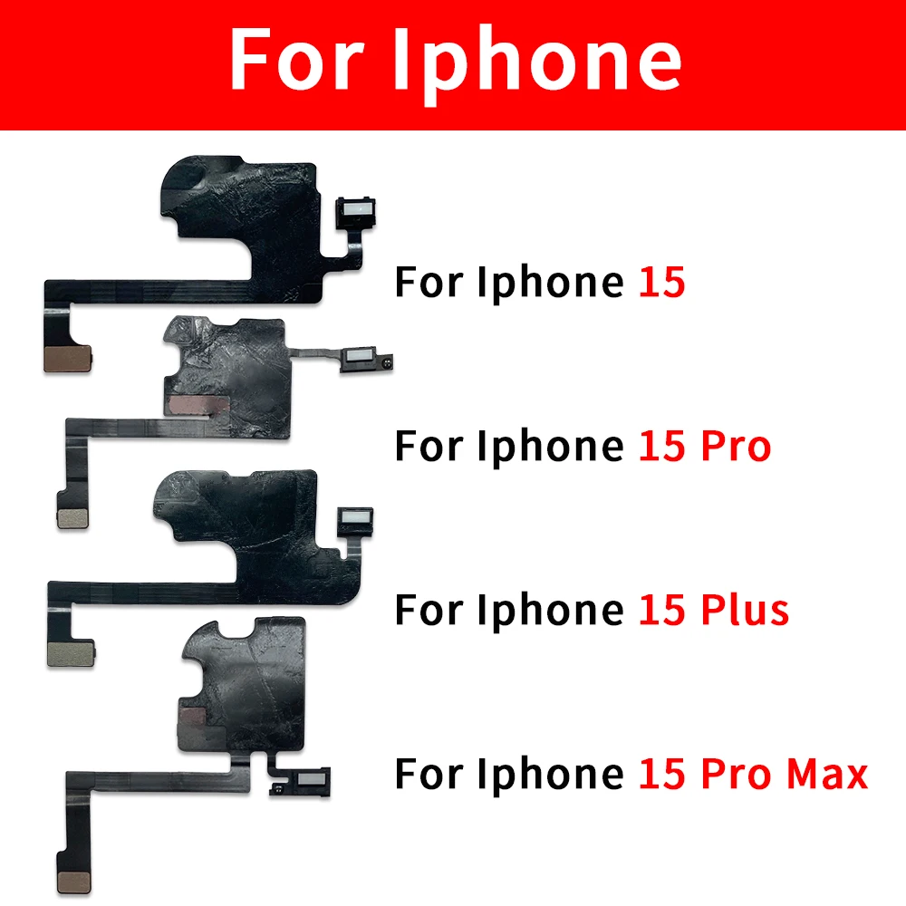 NEW Earpiece With Proximity Light Sensor Flex For IPhone 12 Pro Max 13 mini 14 15 Plus Ear Speaker Sound Replacement Parts