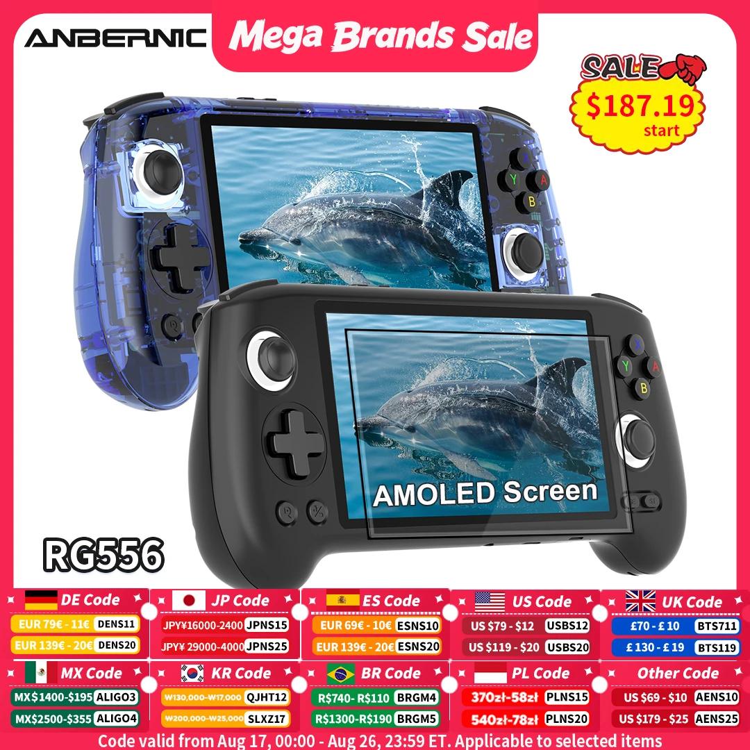 Retro Gaming Android - Anbernic RG556 Handheld Game Console Unisoc
