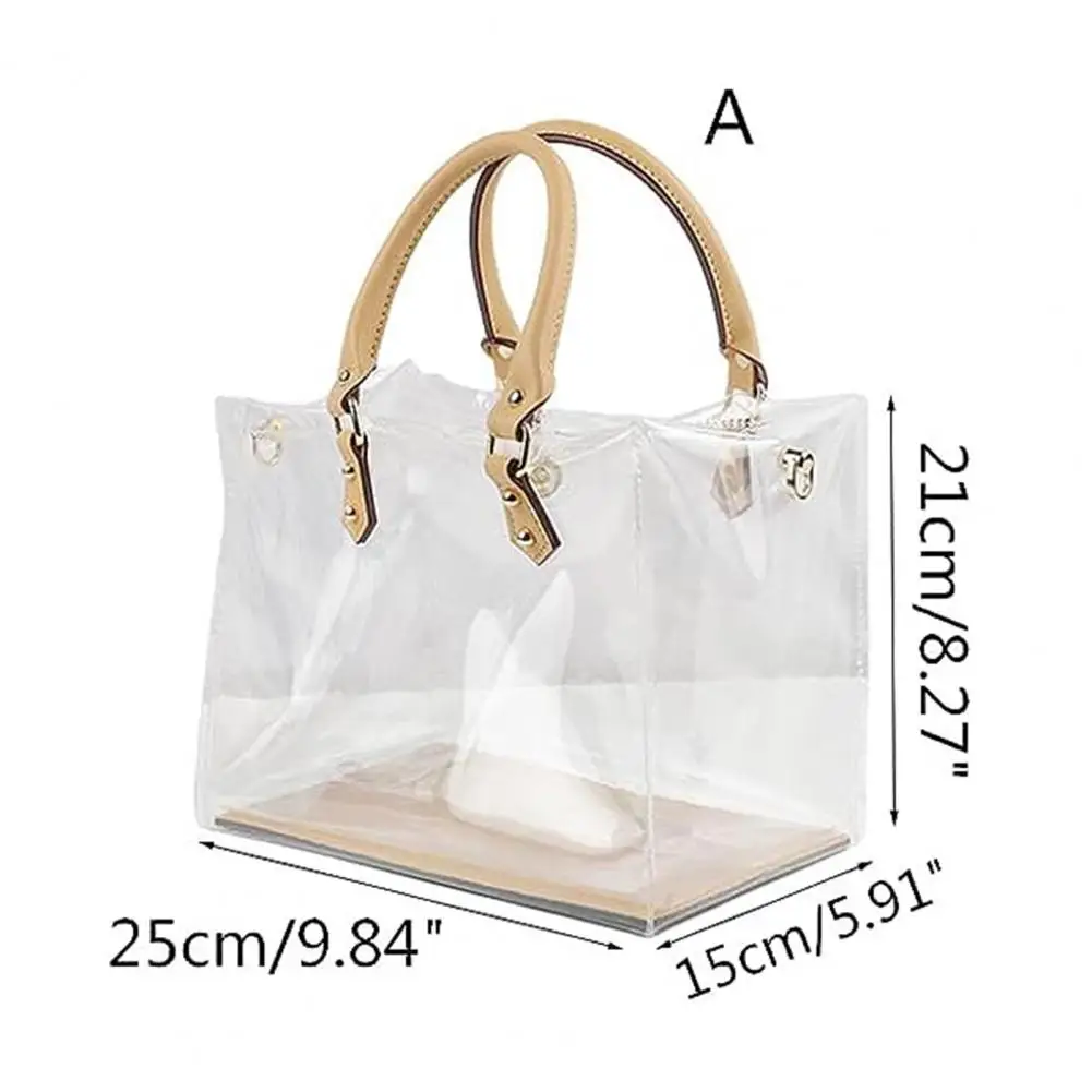 Clear DIY Tote Bag Handbag Making Kit Waterproof PVC Transparent Handmade Tote Bag Summer Beach Pouch Craft Accessories Tool Set